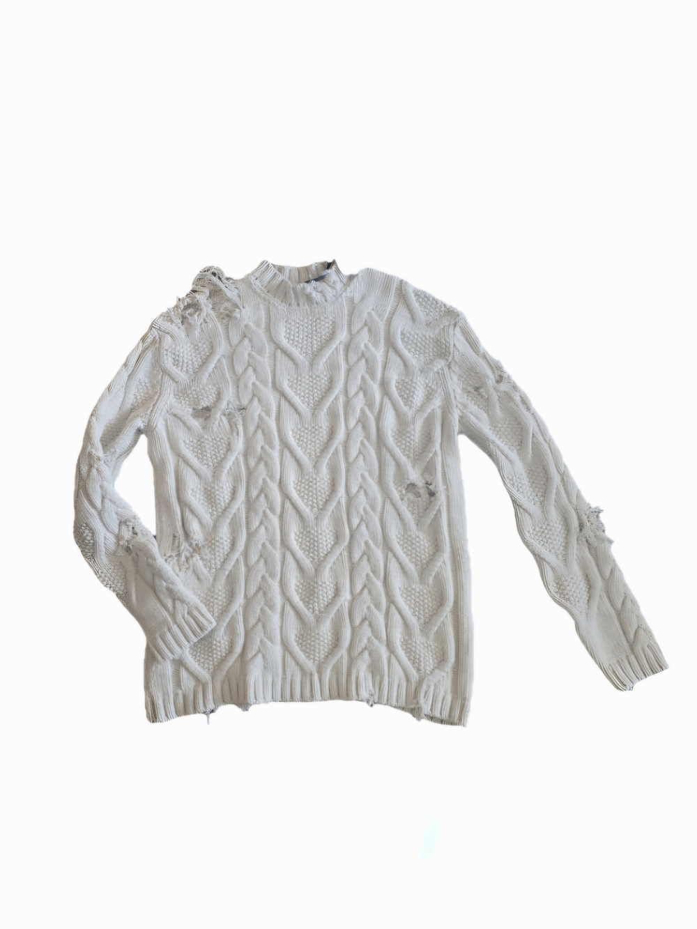 Palm Angels Distressed Fisherman Sweater